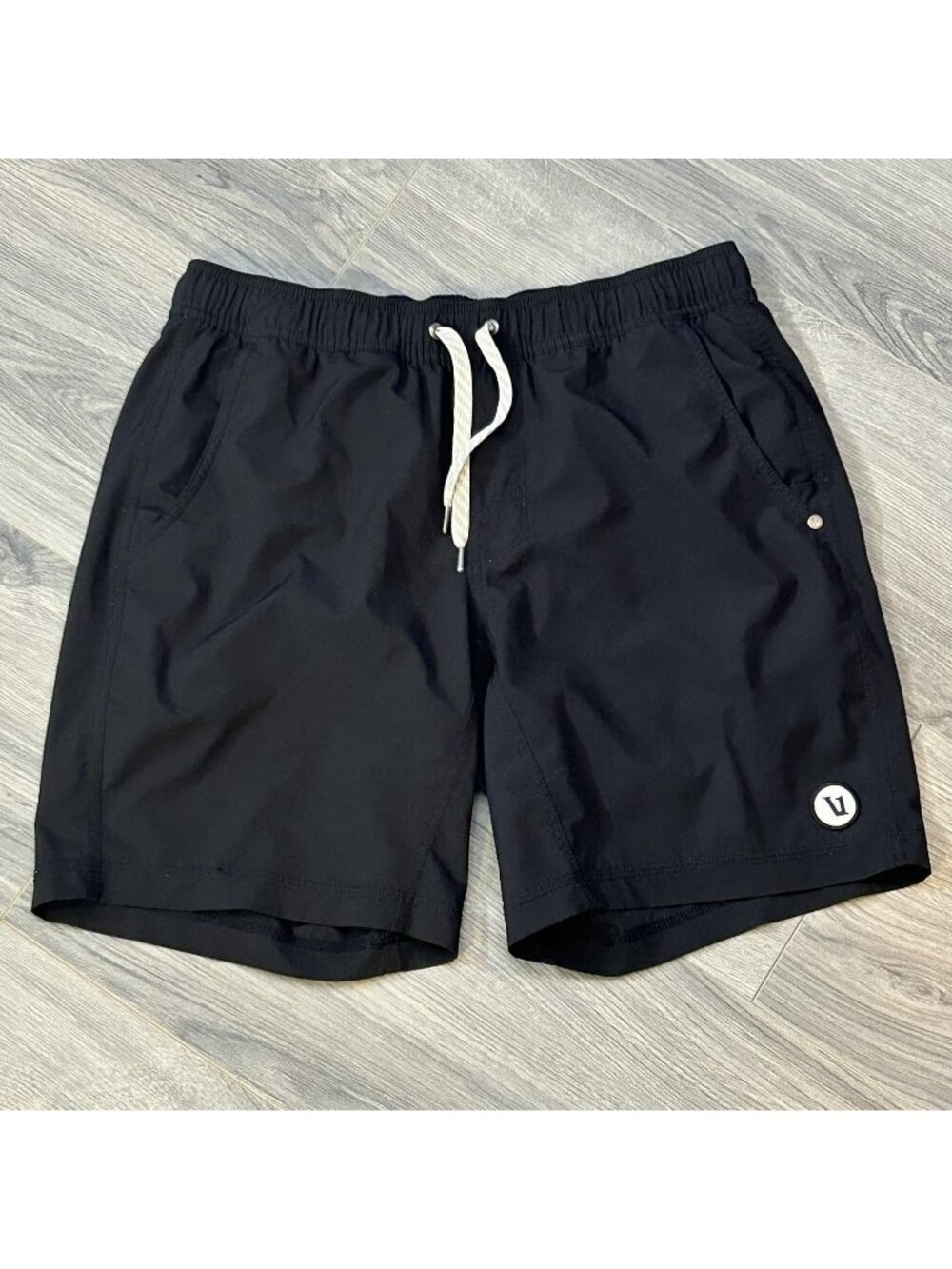 Vuori Shorts Mens S Kore Black Lined Athletic Gym Workout Drawstring Stretch